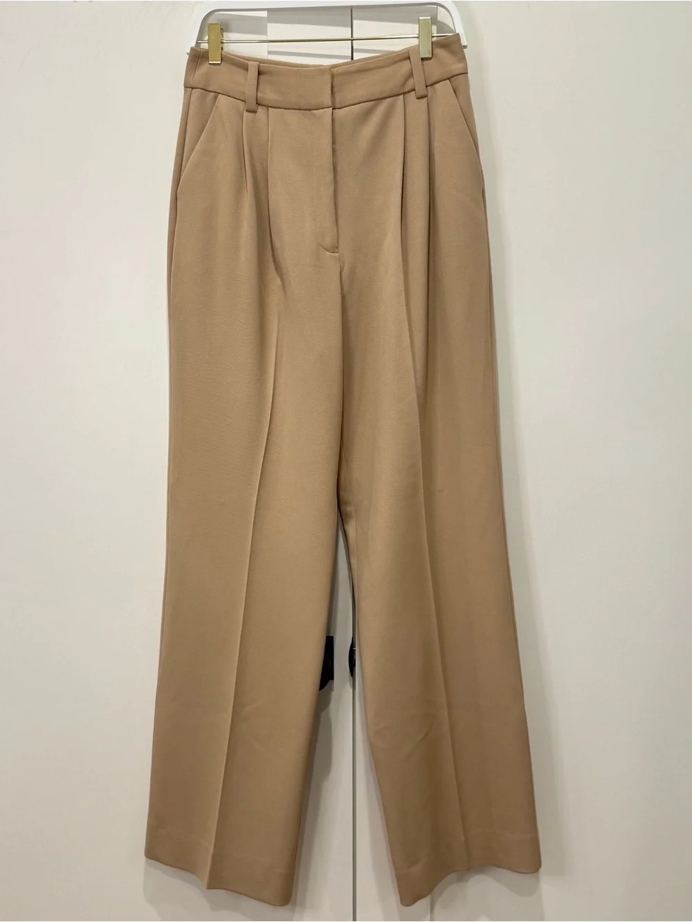 Favorite Daughter The Favorite Pant Size 8 Beige Wide Leg Minimal Work City Chic - Picture 7 of 13
